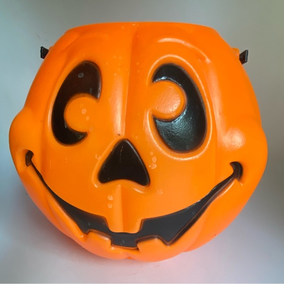 Vintage 90's Blow Mold Pumpkin - Picture 1 of 12